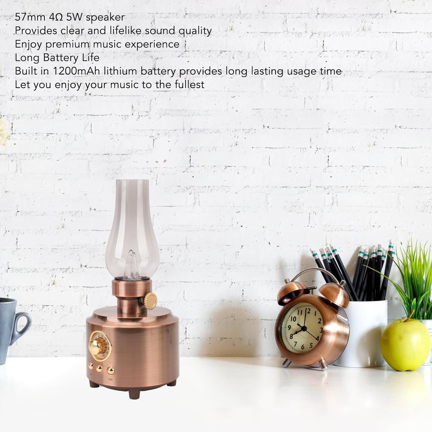 Jectse Bluetooth Speaker Vintage Table Lamp