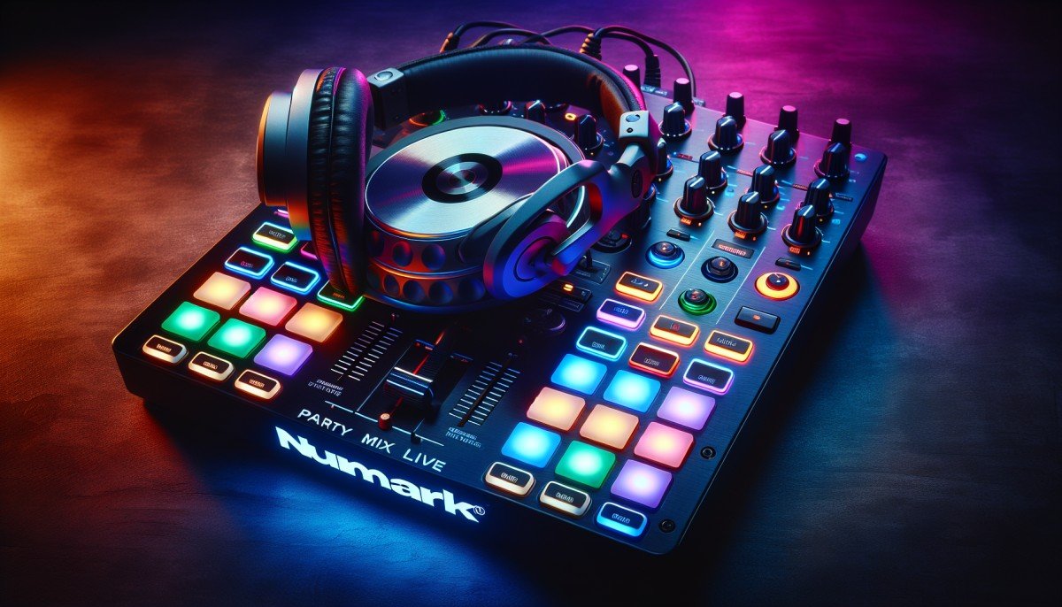 Elevate Your Beats: Numark Party Mix Live DJ Controller & HF175 DJ Headphones Bundle - The Ultimate DJ Experience!