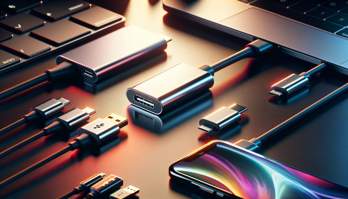 Adapting to USB-C: USB-A converters.