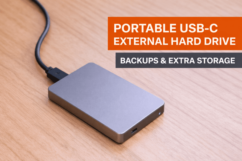 A practical guide to choosing the right USB-C external hard drive for backups, storage, and everyday use—without wasting money on the wrong drive.