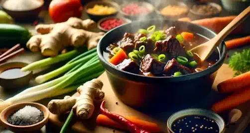 Asian-Inspired Beef Stew with Soy Sauce and Ginger