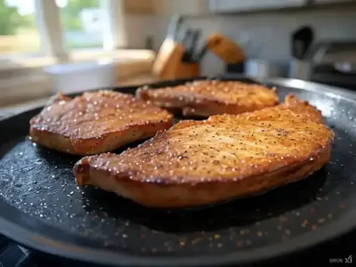 Tender Pressure Cooker Pork Chops with Apples