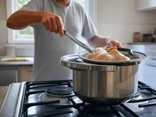 A Quick and Easy Method for Cooking a Whole Chicken with Minimal Effort Using a Pressure Cooker