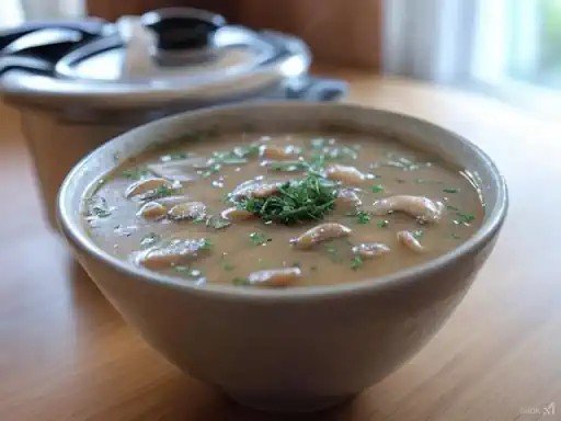 Creamy Pressure Cooker Mushroom Soup
