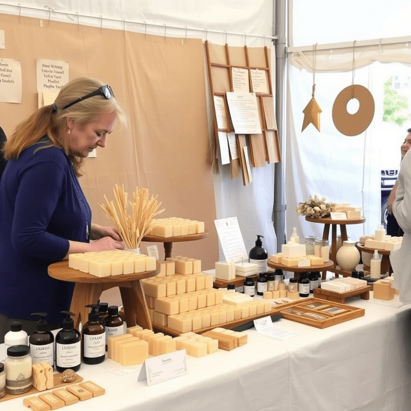 Craft shows are an excellent way to let individuals know about your business.