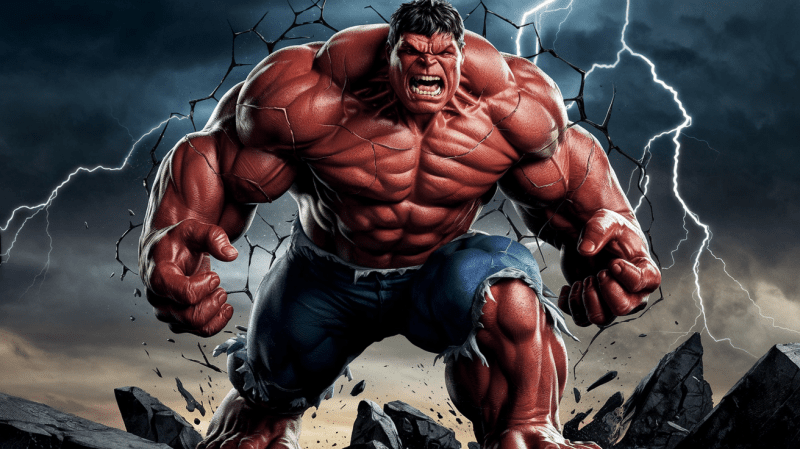 The Transformation of the Original Red Hulk