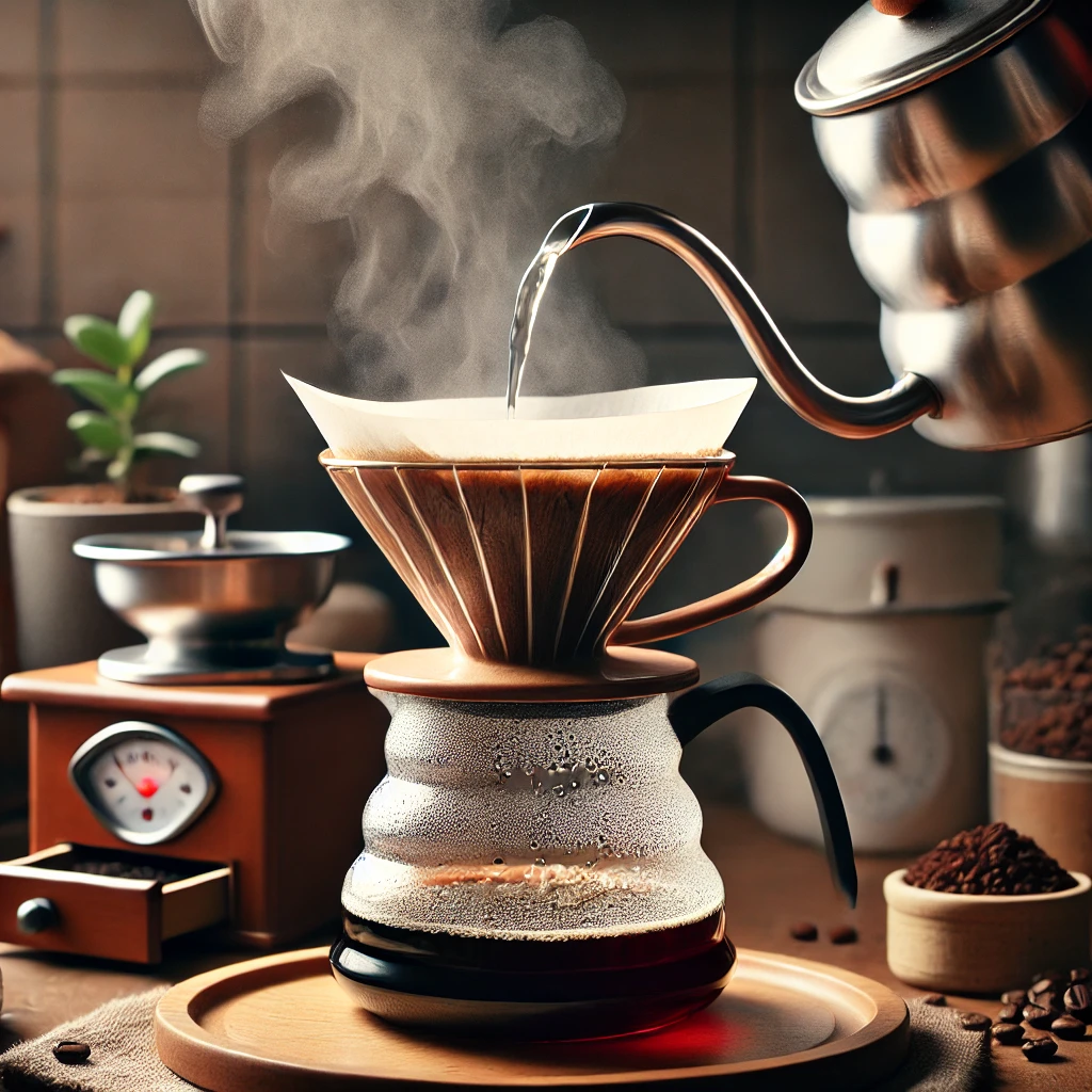 Hario V60 pour-over coffee