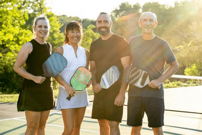 pickleball players