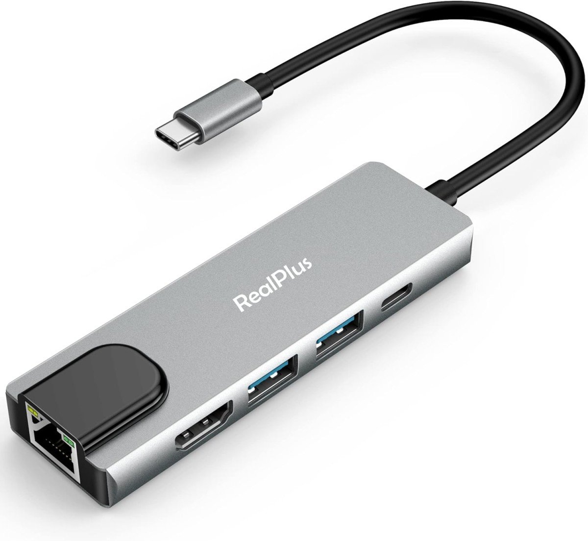 Unlock the Power of Connectivity with RealPlus USB C Hub: A 5-in-1 Type C Multiport Adapter Review