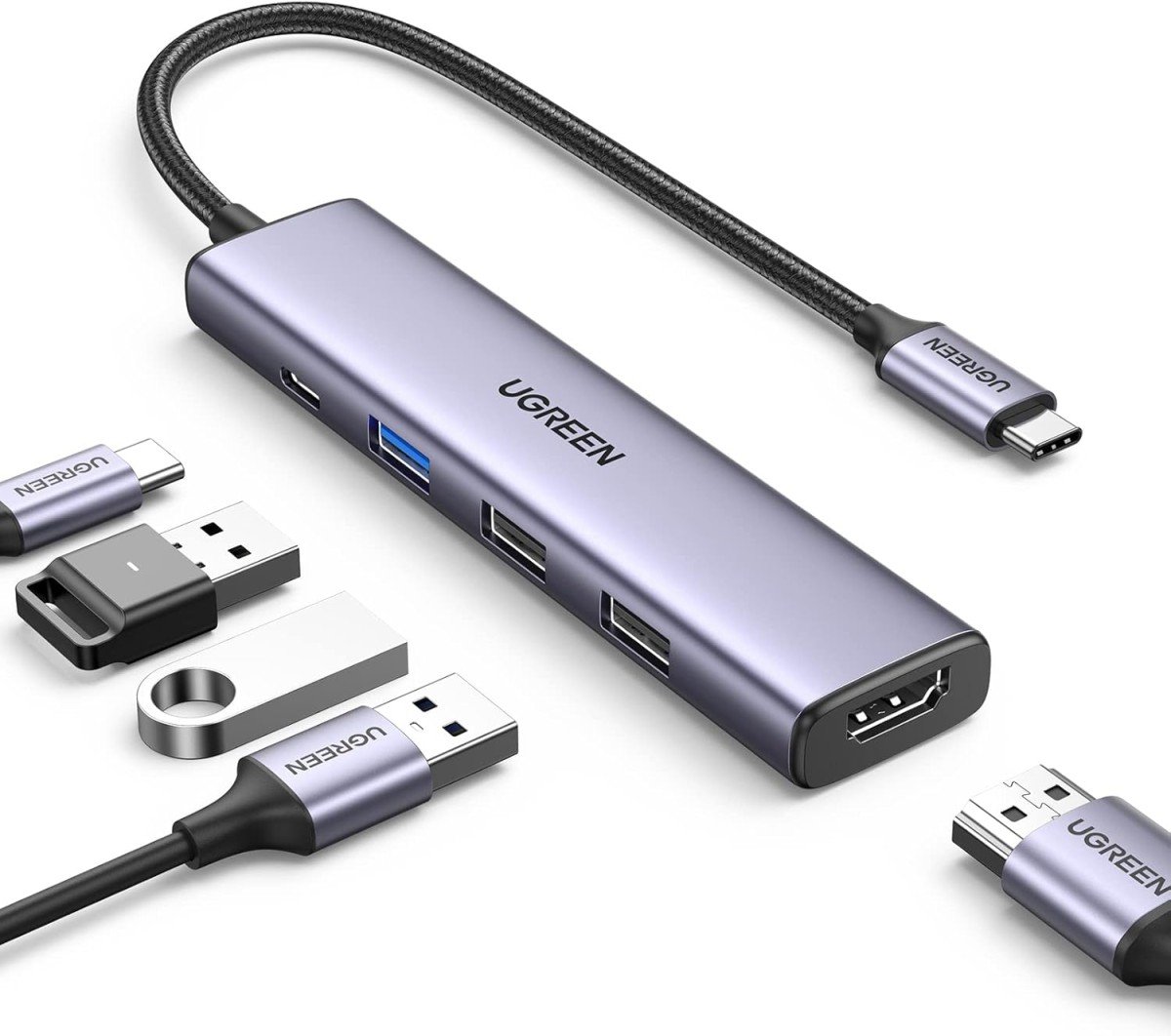 Revolutionize Your Connectivity with UGREEN Revodok USB C Hub - 5-in-1 Marvel for Ultimate Productivity!