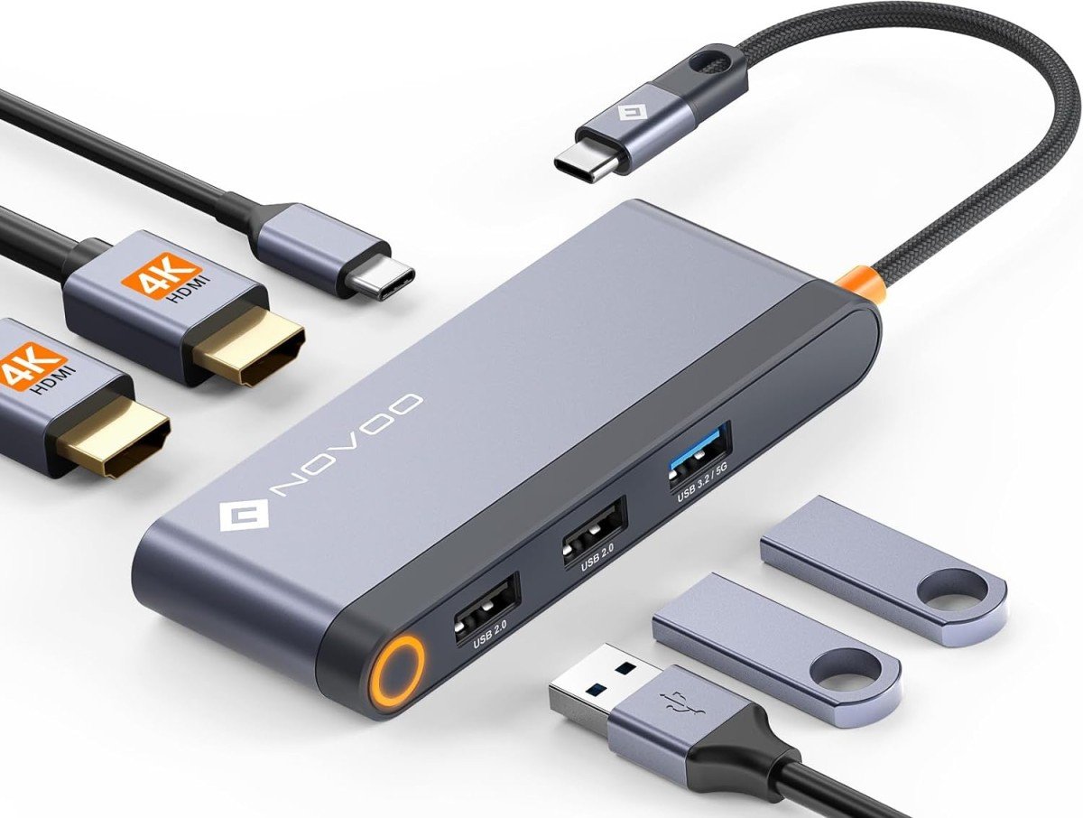 Unlock Seamless Productivity: NOVOO USB C Docking Station Dual Monitor – Elevate Your Digital Experience!