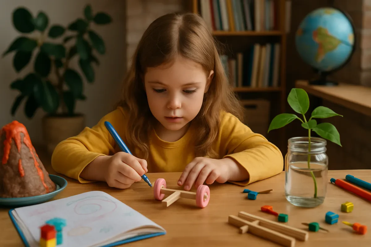 Unschooling First Graders with STEAM in Daily Life