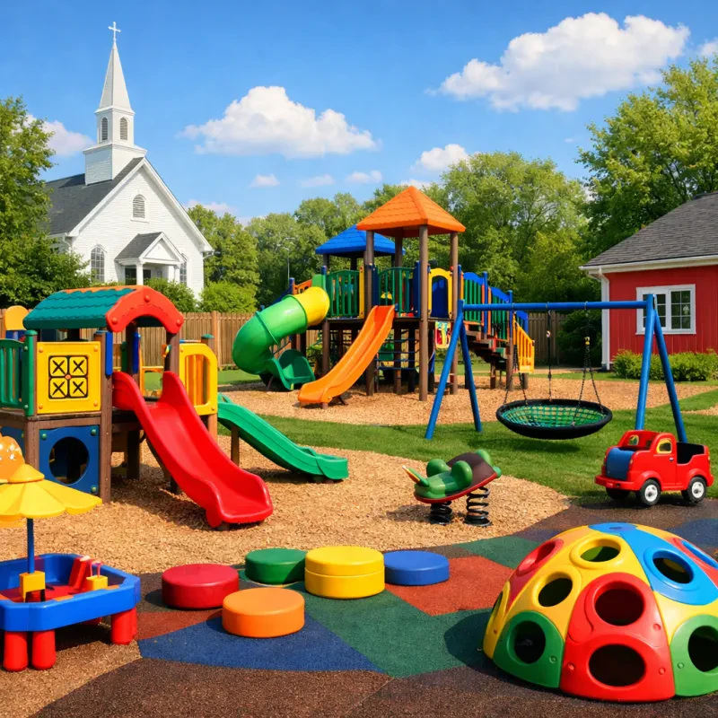 Awesome playground gear that keeps little ones happy and secure