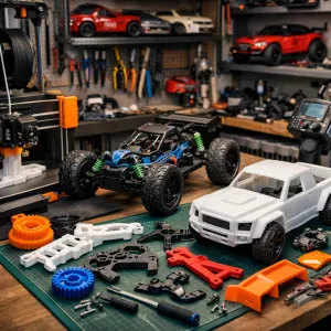 Learn how to use 3D printing technology to enhance your radio control car hobby with DIY projects