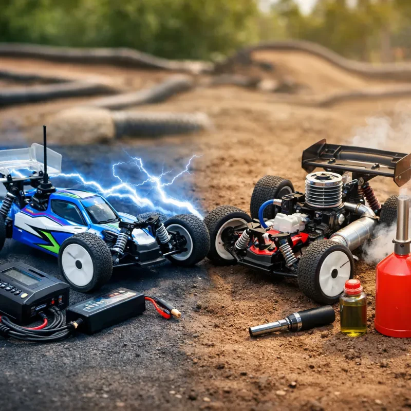 A comprehensive guide to help you choose between electric and nitro radio control cars based on their pros and cons