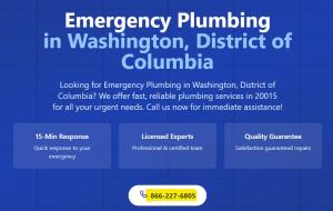 Reliable plumbing solutions for any emergency in Washington DC