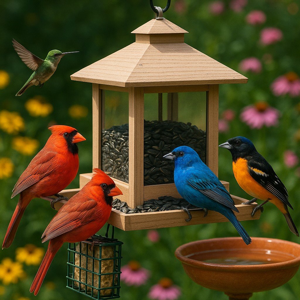 How to Attract Colorful Birds to Your Backyard Year-Round