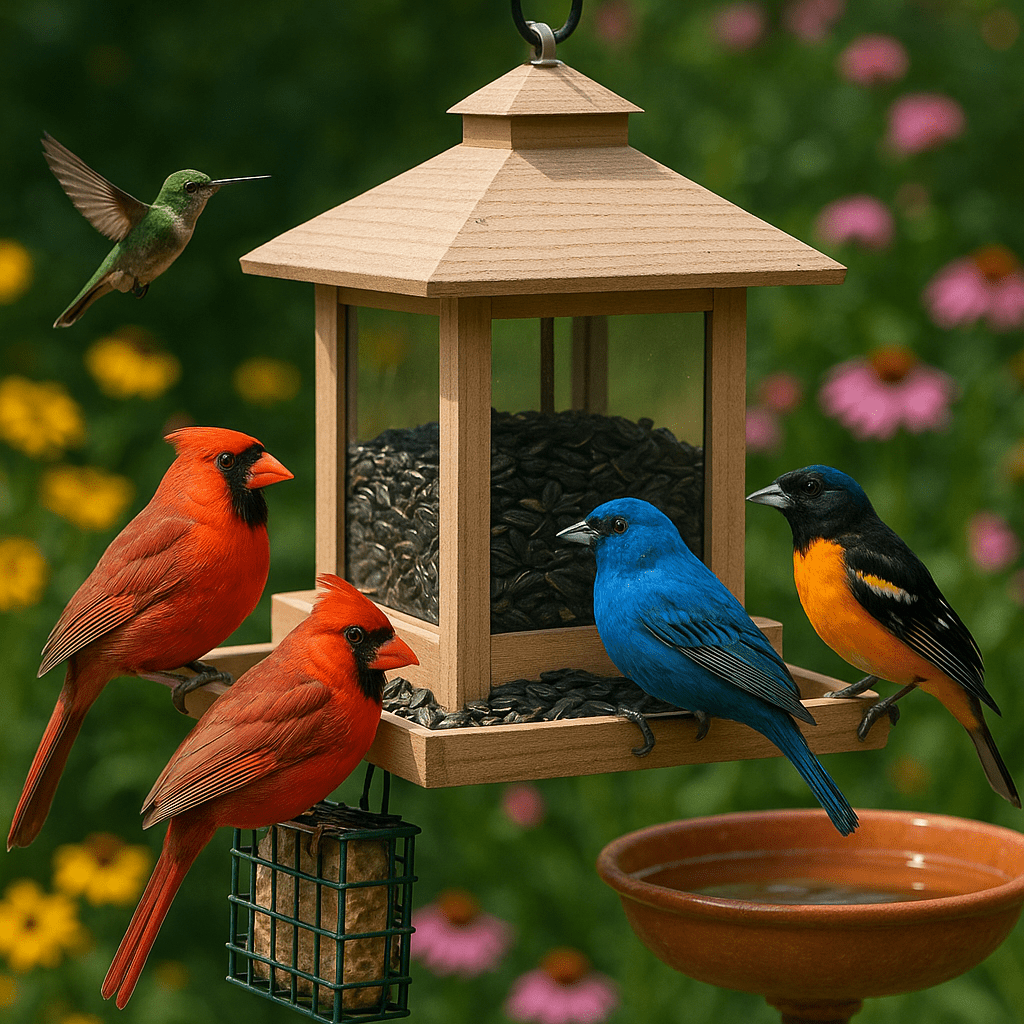 How to Attract Colorful Birds to Your Backyard Year-Round