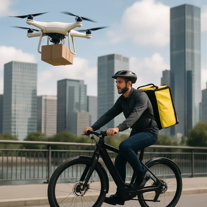 Drones are changing how e-bikes deliver right to your door