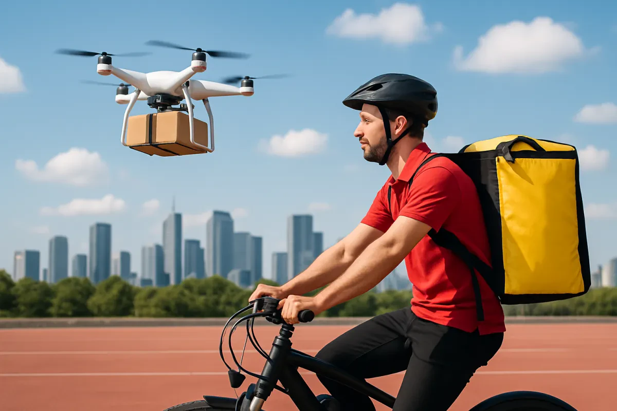 How Drone Technology is Influencing E-Bike Deliveries