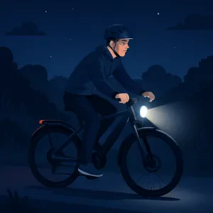 Brighten up your rides with safe tips for nighttime cycling