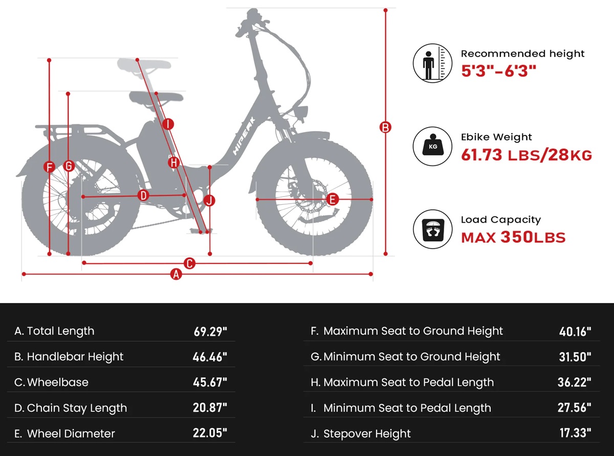 Hipeak Elias E-Bike Specs