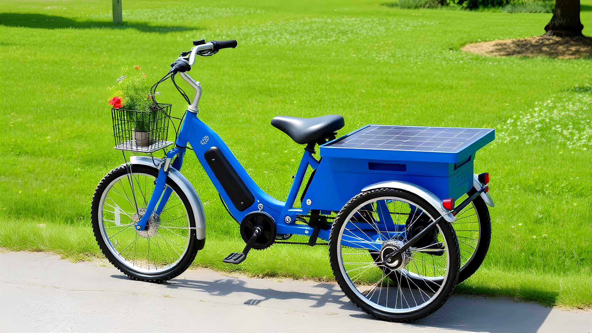 Tricycle with Solar Panels