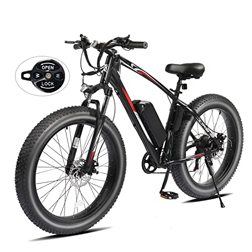 PEXMOR Fat Tire Electric Mountain Bike 500W