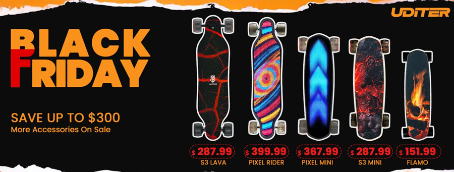 Uditer Electric Skateboard Black Friday Sales