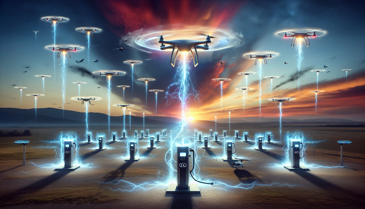 Revolutionizing drone charging technology.