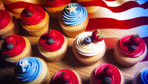 Celebrate Independence Day with Homemade Patriotic Vanilla Cupcakes