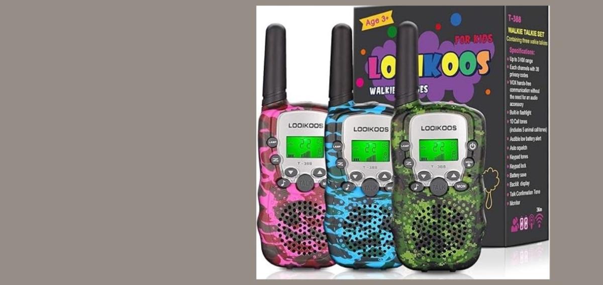 LOOIKOOS Walkie Talkies for Kids