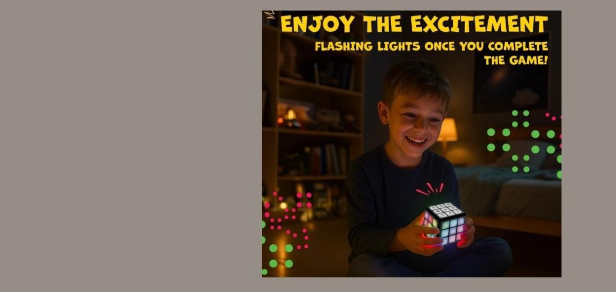 Flashing Cube Electronic Memory & Brain Game