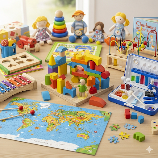 Non-violent educational toys are a low-cost, low-risk option for promoting child development and social and emotional learning.
