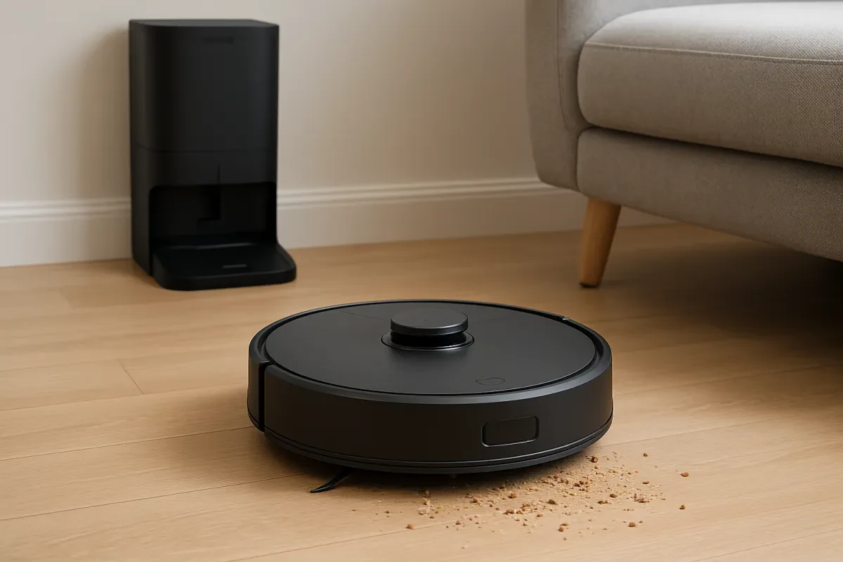 Effortless Cleaning with Smart Self-Emptying Vacuum
