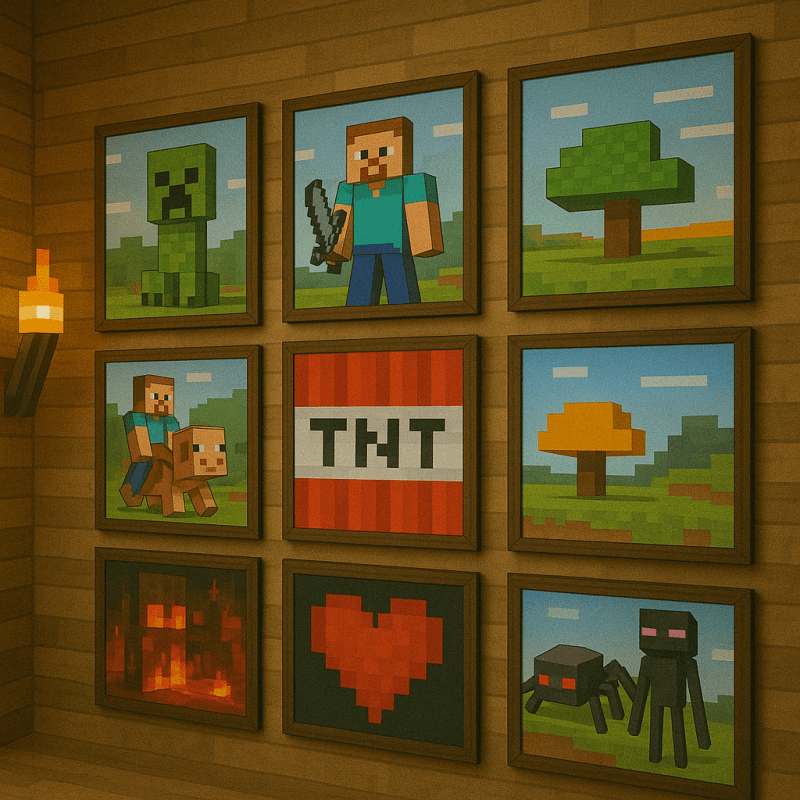 Minecraft Posters & Wall Art – Decorate Your World