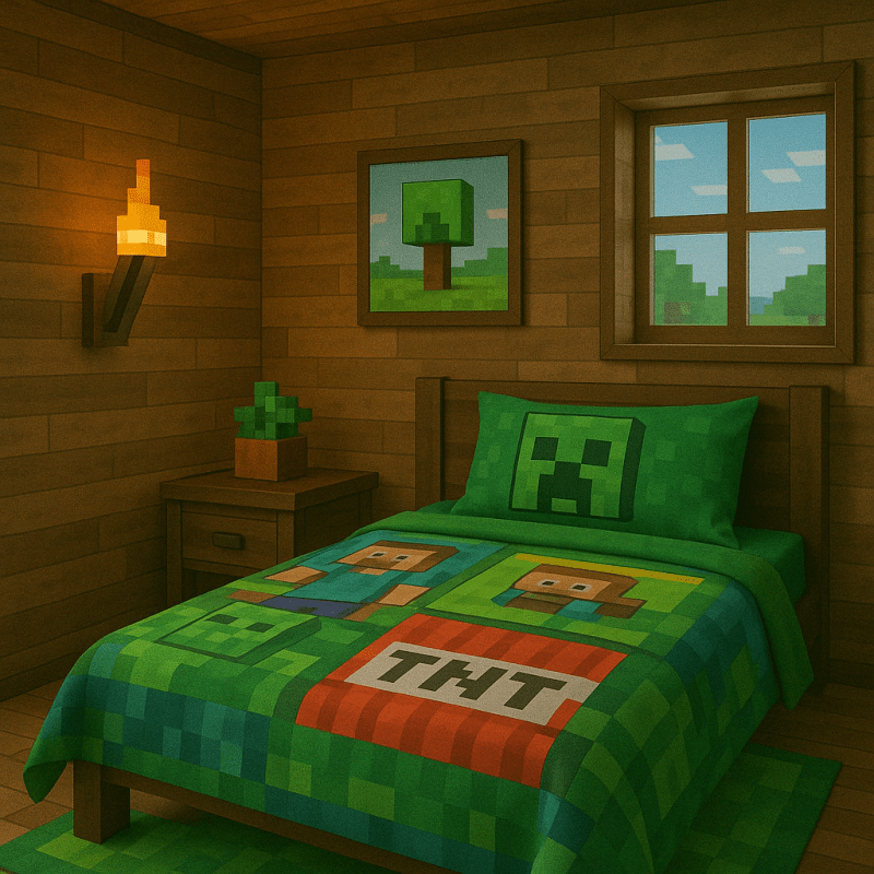 Minecraft Bedding – Comforters, Sheets & Dreamy Decor
