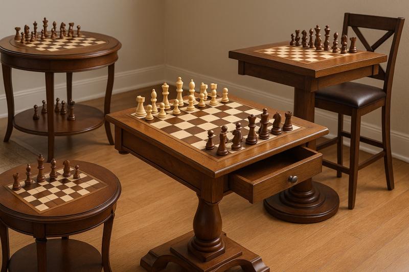 Wooden Chess Tables