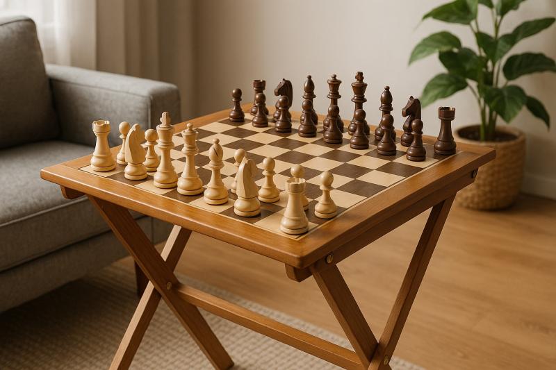 Folding Chess Tables