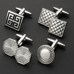 Designer Silver Cufflinks