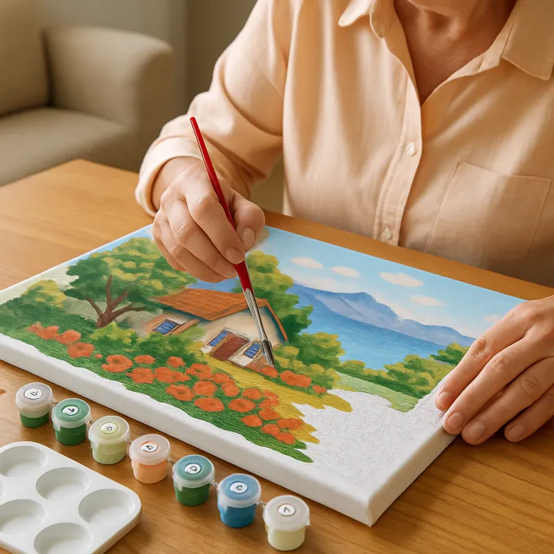 Easy Paint-by-Number Canvases for Seniors