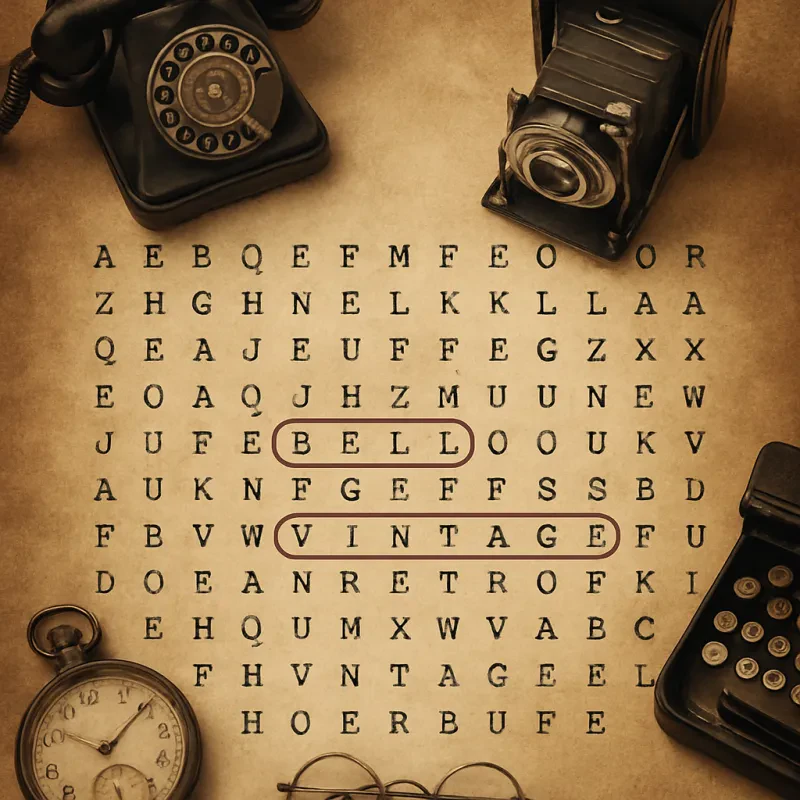 Step Back In Time Word Search Series