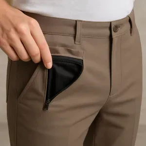 Trousers with hidden pockets