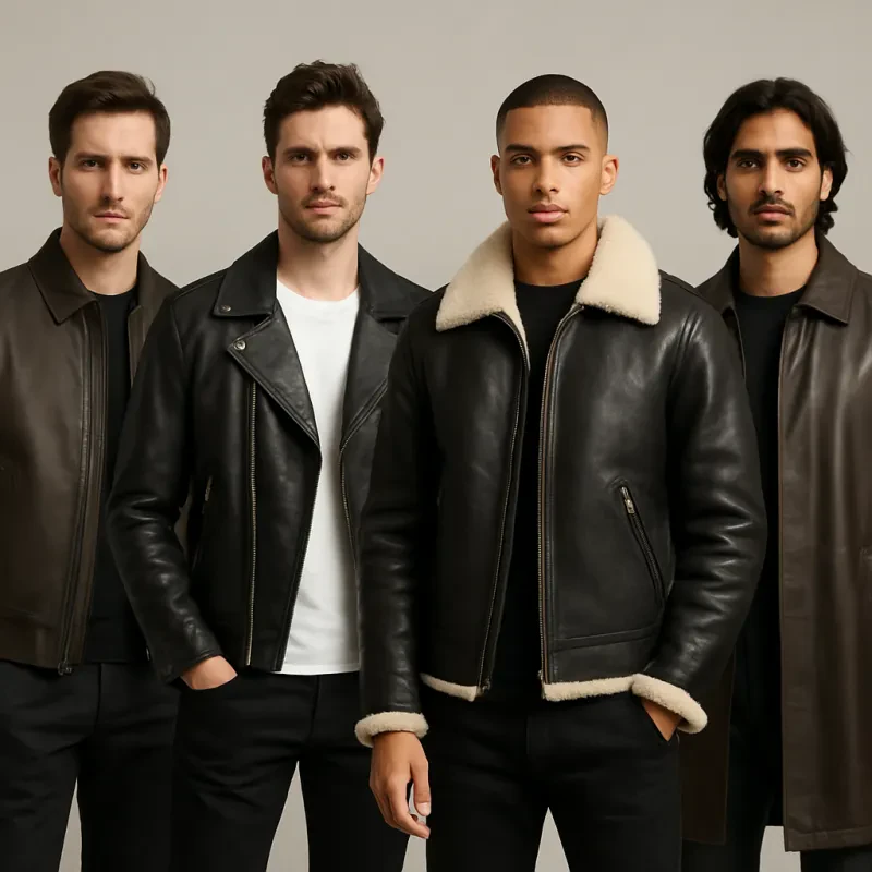 Shop by Style | Bomber, Biker, Shearling & Long Leather Jackets for Men