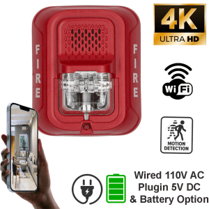 Fire Alarm Strobe Spy Cameras