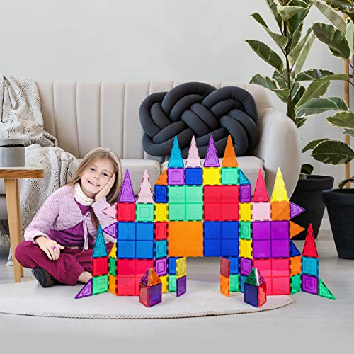 PicassoTiles 100pc Clear Magnetic Building Set - Inspiring Creativity