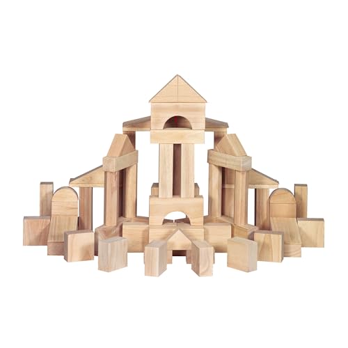 Melissa & Doug Solid-Wood Building Blocks - 60 pcs