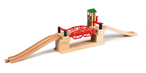 BRIO Lifting Bridge | Toy Train Accessory, Red