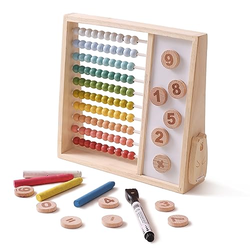Wooden Abacus Beads Counting Toys for Toddler