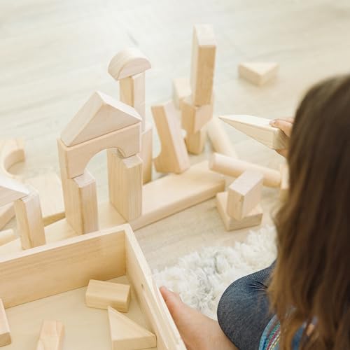 Melissa & Doug Solid-Wood Building Blocks - 60 pcs